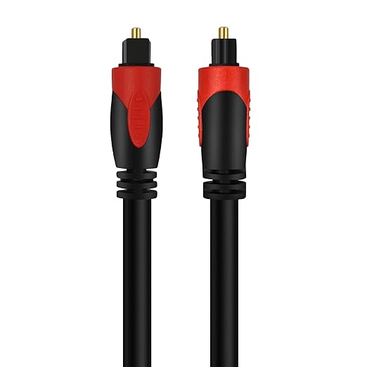 3FT Optical Audio Cable, Digital Audio Fiber Optic Cable Toslink, Flexible