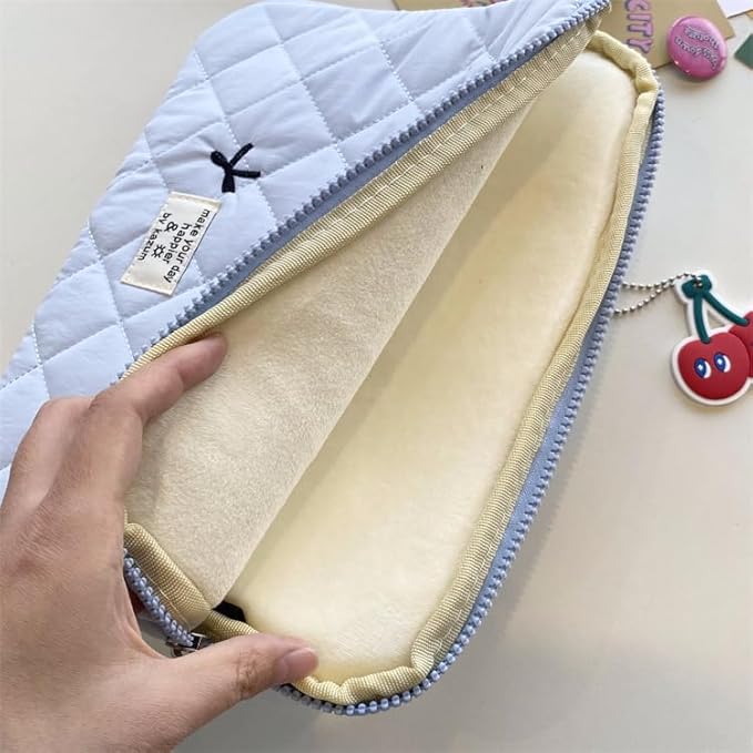 Cute Bow Graphic Carrying Laptop Bag Y2K Preppy Laptop Sleeve Case Bag Kawaii