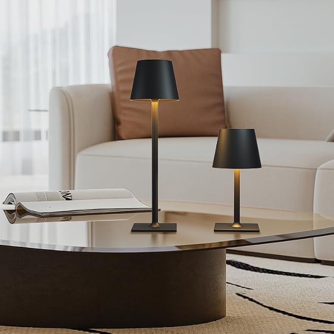 4 Pack Cordless Table Lamps, Portable Rechargeable Lamp, 6000mAh Battery