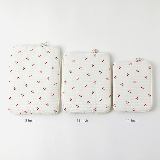 Puffy Laptop Sleeve 13-15.6 Inch Cute Quilted Laptop Protective Case Padded