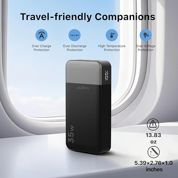 20000mAh Power Bank Portable Charger, 35W PD 3.0 QC 4.0 Fast Charging Phone