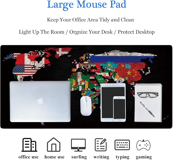 RTGGSEL 31.5x11.8 Inch Non-Slip Long Extended Large Gaming Mouse Pad