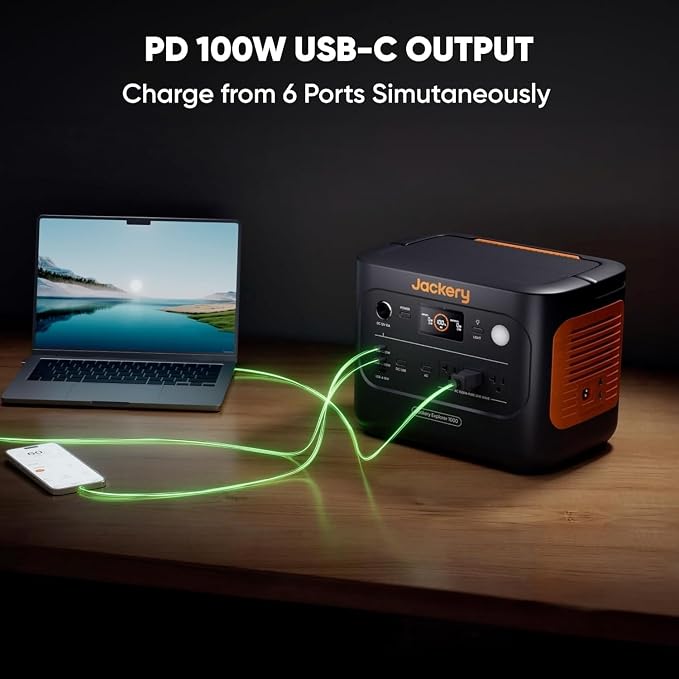 Jackery Explorer 1000 v2 Portable Power Station, 1070Wh LiFePO4 Battery