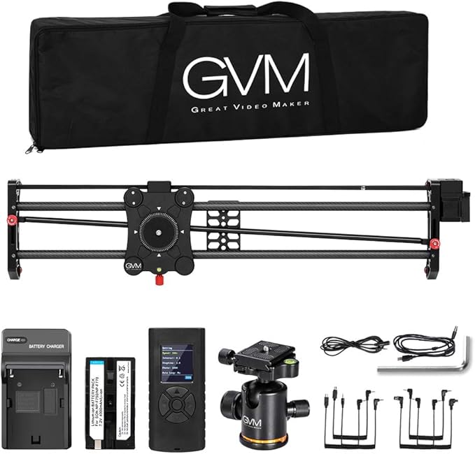 GVM Motorized Camera Slider, Tracking Shooting and 120 Degree Panoramic Shooting
