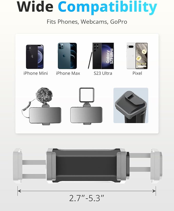 UBeesize Overhead Phone Mount Flexible Webcam Arm