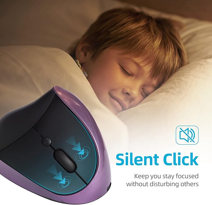 Ergonomic Mouse Wireless, Vertical Mouse Right Handed Small Mouse