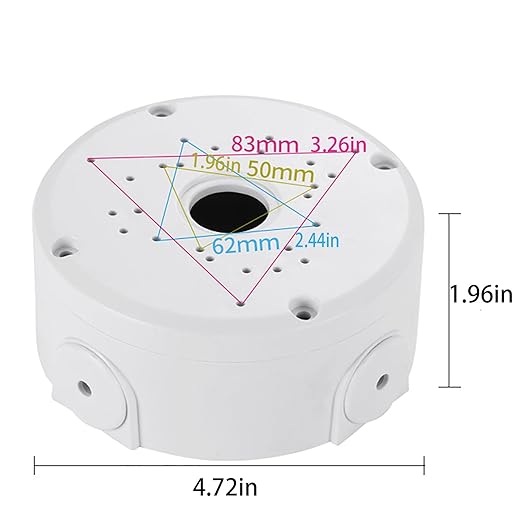 Universal Bullet Security Camera Junction Box Mount Bracket Plastic Rainproof