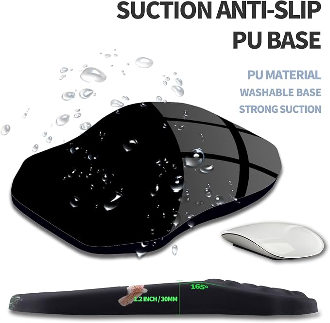 Ergonomic Raised Mouse Pad Wrist Support