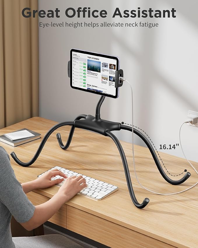 SAIJI iPad Stand, Adjustable Ergonomic Tablet Holder