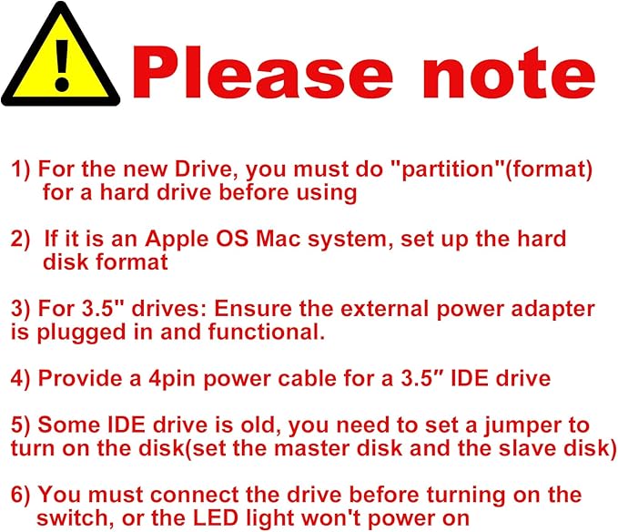 USB 3.0 to SATA IDE Adapter, Hard Drive Reader External Ultra Recovery