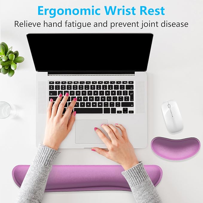 Dapesuom Enlarge Keyboard Wrist Rest, Memory Foam Wrist Cushion