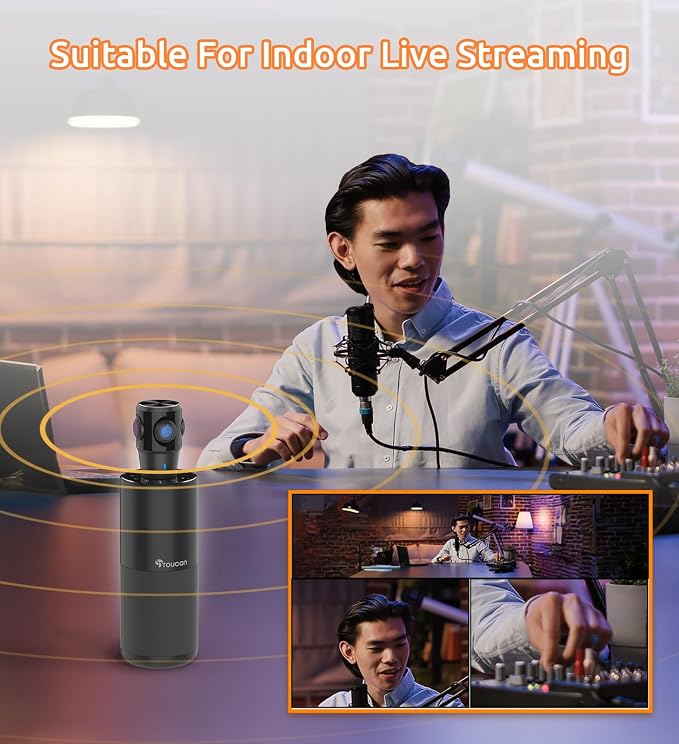 TOUCAN 360-Degree Video Conference Camera, 1080p HD Webcam