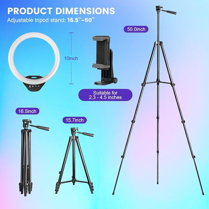 Sensyne 10'' RGB Ring Light
