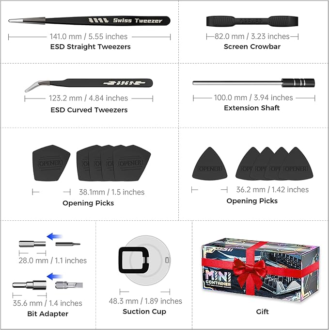 Precision Screwdriver Set with 21 Kinds of 160 Magnetic Bits, JAKEMY Multi-Bits