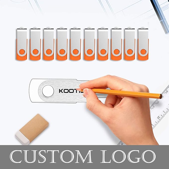 KOOTION 10 Pack 4 GB USB Flash Drive 4gb Flash Drives Keychain Thumb Drive