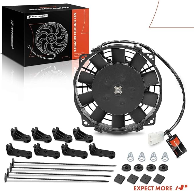 A-Premium 6.5'' 6.5 inch Slim Fan Pull Universal Electric Radiator Cooling Fan