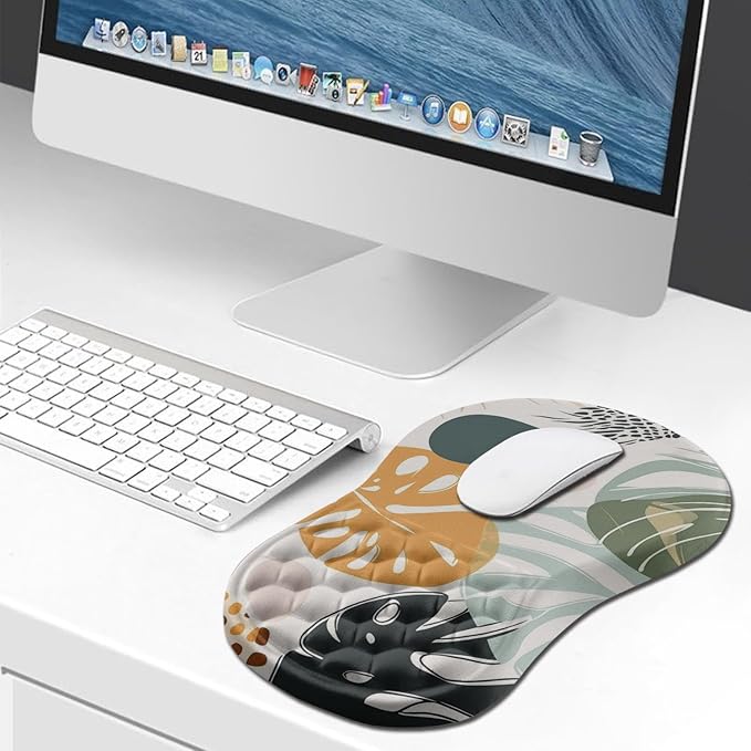 Hokafenle Ergonomic Mouse Pad Wrist Support, Wrist Rest Mousepad
