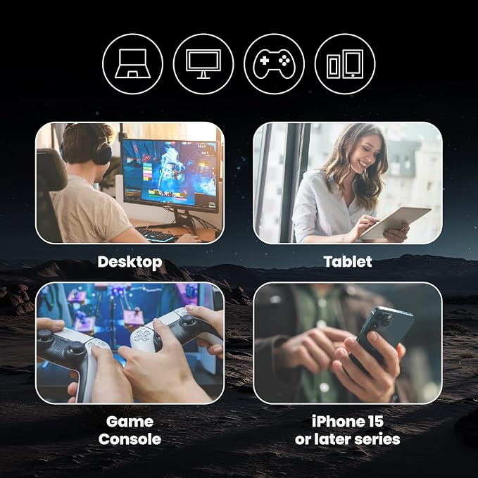MMOMENT 1TB Magnetic External Portable SSD – 950MB/s Read –