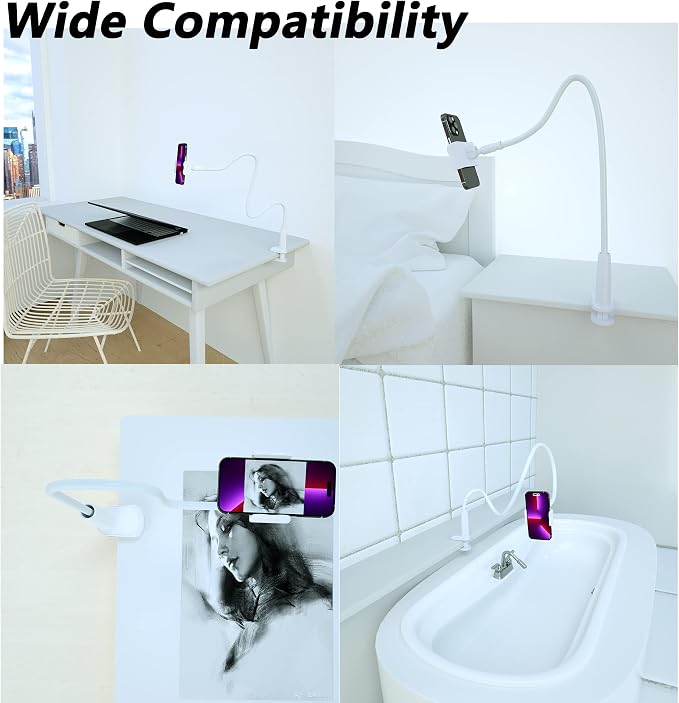 MAGIPEA Cell Phone Clip Bed Stand Holder,