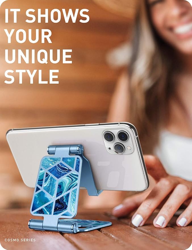 i-Blason Cell Phone Stand for Desk, Cell Phone Holder, Fits All Smart Phones