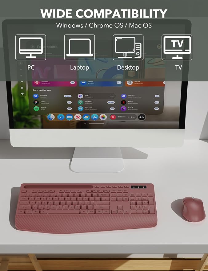 Wireless Keyboard and Mouse Combo