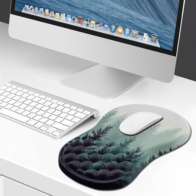 Hokafenle Ergonomic Mouse Pad Wrist Support, Wrist Rest Mousepad