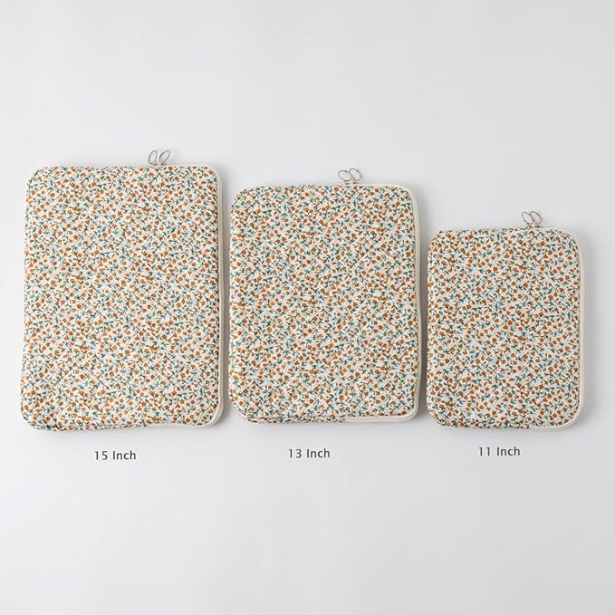 Puffy Laptop Sleeve 13-15.6 Inch Cute Quilted Laptop Protective Case Padded