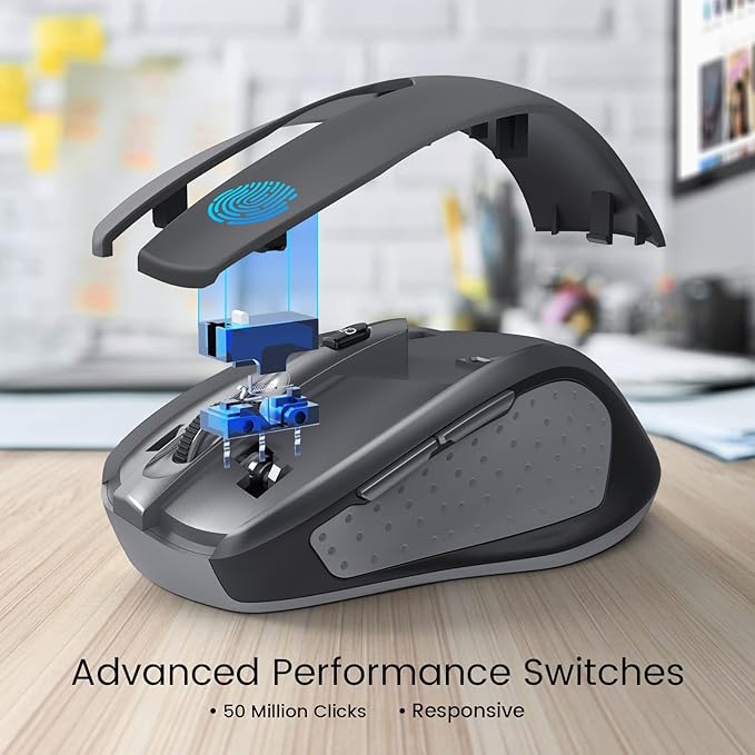 Wireless Mouse, D-09 Computer Mouse USB Cordless Mice
