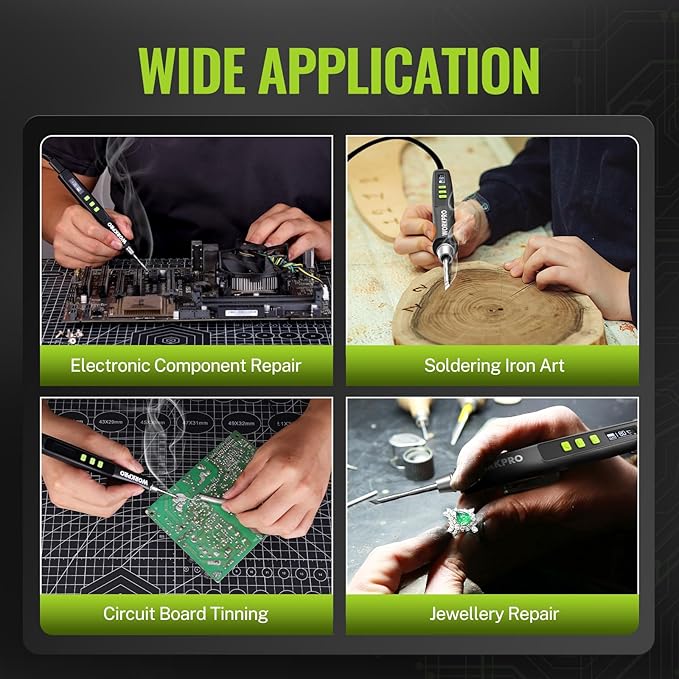WORKPRO DC Soldering Iron Kit, Fast Heating Soldering Iron Pen