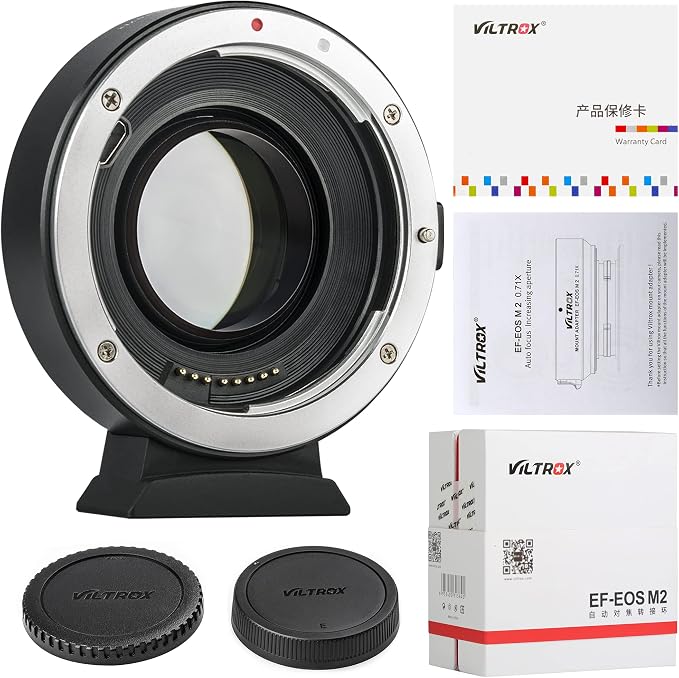 VILTROX EF-EOS M2 Auto Focus Lens Adapter 0.71x Reducer Speed Booster