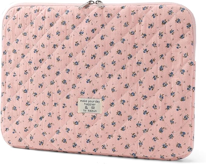Puffy Laptop Sleeve 13-15.6 Inch Cute Quilted Laptop Protective Case Padded
