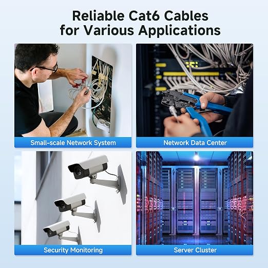 Cable Matters 10Gbps in-Wall Riser Rated 23AWG Bare Copper Cat6 Ethernet Cable