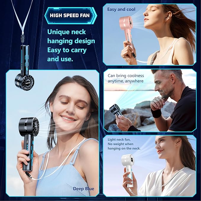 2pcs Portable Handheld Turbo Fan