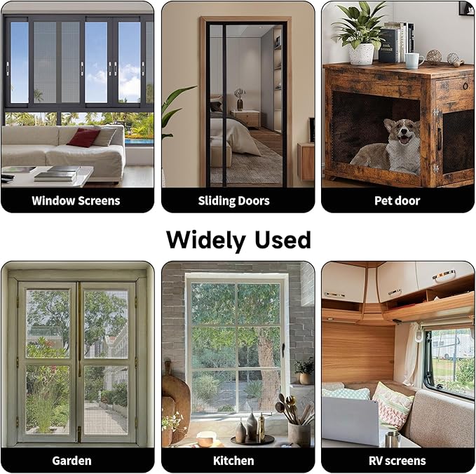 Window Screen Door Repair/Replacement Kit,