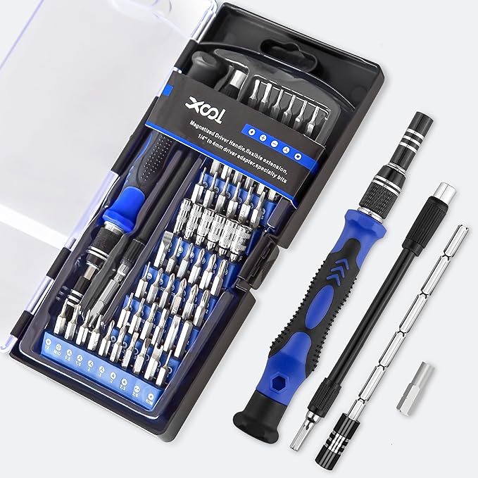 XOOL 62 in 1 Precision Screwdriver Kit, Electronics Repair Tool Kit, Magnetic