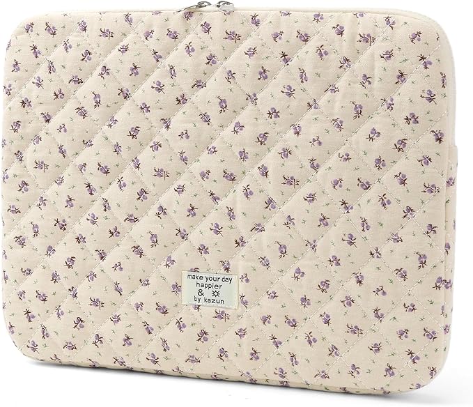 Puffy Laptop Sleeve 13-15.6 Inch Cute Quilted Laptop Protective Case Padded