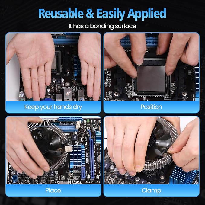 Thermal Pad, 68 * 51 * 0.2mm, Graphene Thermal Pads