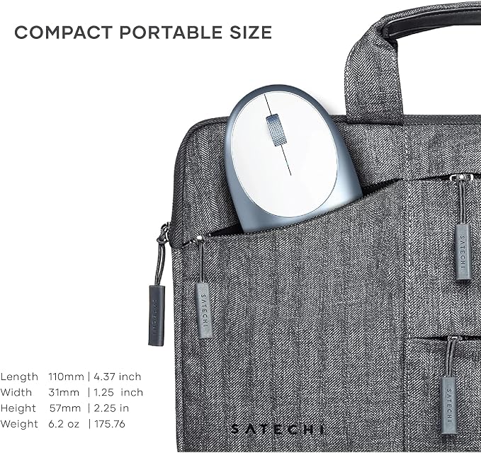 Satechi M1 Wireless Bluetooth Mouse, USB-C Rechargeable, Compact & Portable