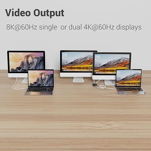 2FT USB 4 Cable, 240W Short C Cable Fast Charging, 40Gbps High Speed Data