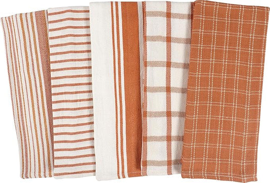 KAF Home Assorted Flat Kitchen Towels | 100% Cotton