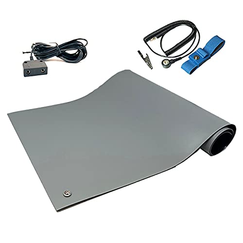 RubberStat Dual Layer ESD Compliant Workstation Rubber Table Mat Kit, Cell