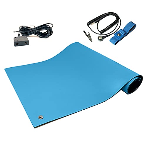 RubberStat Dual Layer ESD Compliant Workstation Rubber Table Mat Kit, Cell