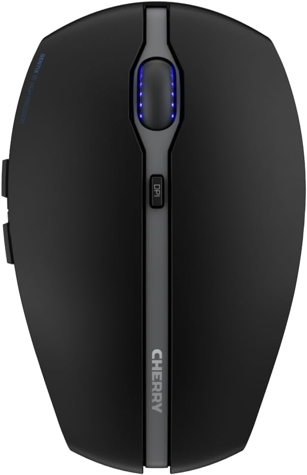 Cherry GENTIX BT Wireless Bluetooth Mouse, Switchable Resolution, 7 Buttons and