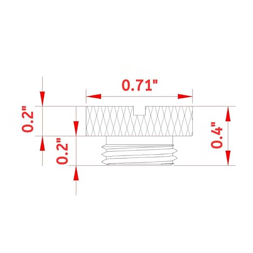 Dracaena.io 6 Pack G1/4" Thread, Thin Water Stop Plug Fitting