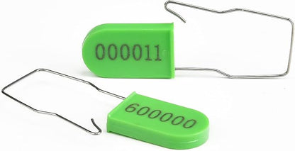 100PCS Plastic Padlock Security Seals Metal Wire Padlocks Electric Meter
