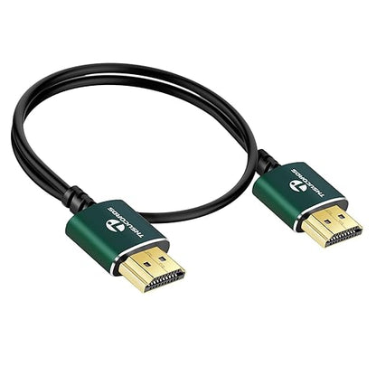 Slim HDMI Cables 25FT, Ultra Soft & Thin HDMI to HDMI Cord, Extreme Flexible &