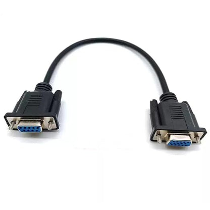 DB9 Female to VGA Female 15Pin Three-Row Signal Transmission Cable, VGA to DB9
