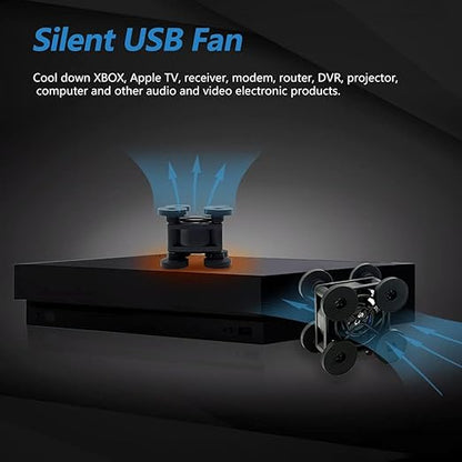 Mini, Compact 40mm x 20mm USB Fan,