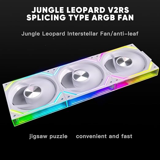 Jungle Leopard Interstellar V2 RS 120mm PC Reverse Blade Case Fan Infinity