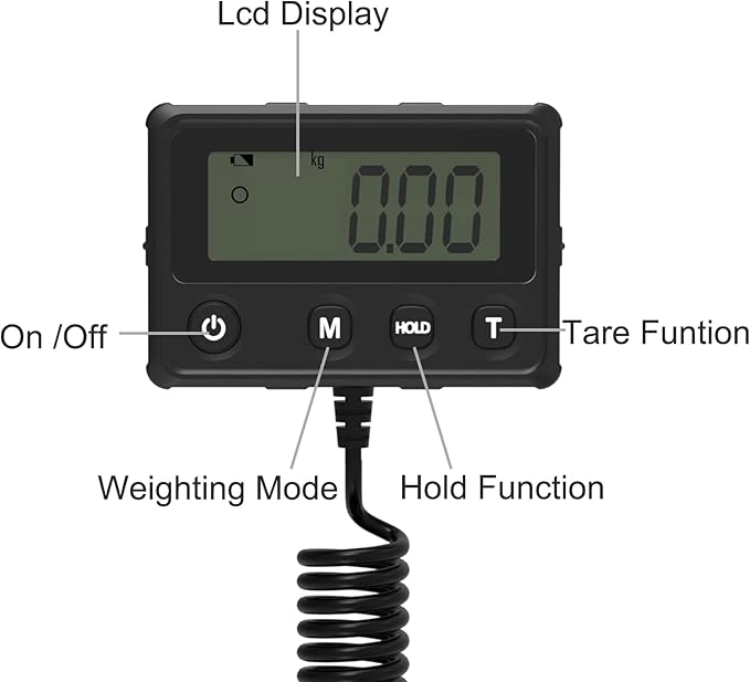 Maxus Shipping Scale 440lb, LCD Digital Postal Scale